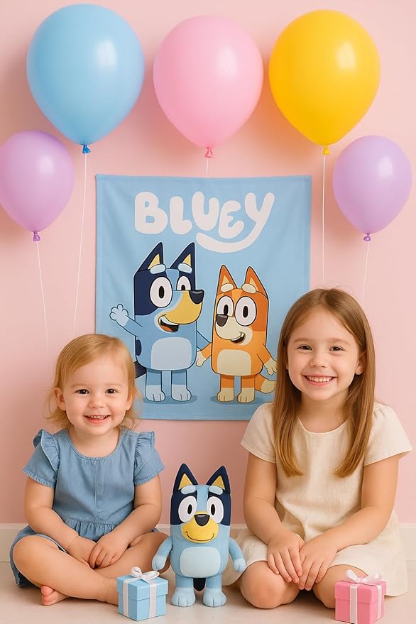 Blue Dog Daisy Balloon Arch Garland Kit for Girls Wackadoo I'm Two Birthday Puppy Pawty Blue Dog Party Bingo Birthday Daisy Flower Groovy Party Decorations (Pink Blue Daisy)