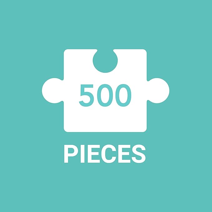 Galison Greenhouse Gardens 500 Piece Puzzle from Galison - Featuring Colorful Illustrations, 19" x 19", Fun & Challenging, Unique Gift Idea