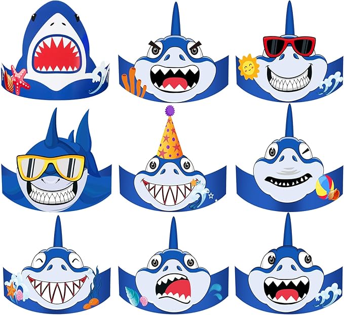 24 Pcs Party Hats for Kids Paper Headbands Crown for Boys Girls, Birthday Party Decoration Favors