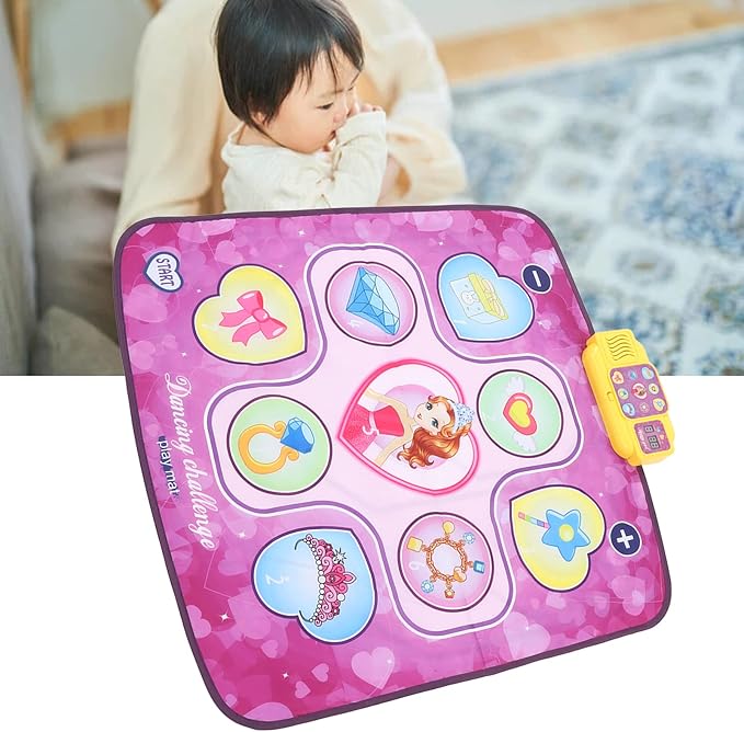Kids Music Dance Mat Foldable Improve Coordination Antislip Electronic Dance Pad