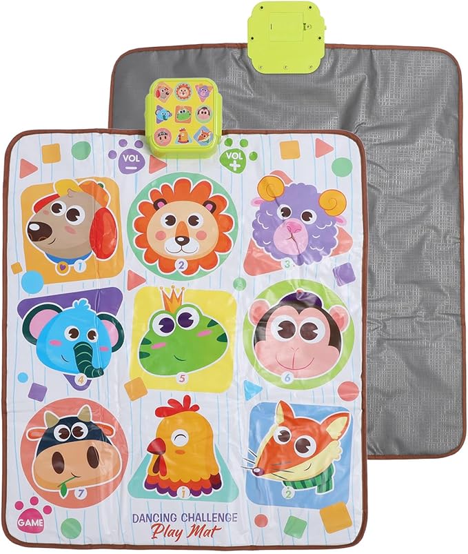 Alomejor Kid Dance Mat Multi Modes Electronic Musical Dance Pad for Boys Girls with Interactive Fun Educational Value Safe Non Materials