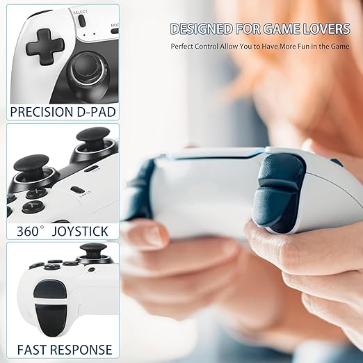 Youngwants Plug & Play Video Game Console with 40000+ Games, Retro Game Console with 23+ Emulators Classic Games, Dual Controllers Birthday Gifts for Boys & Girls，4K HDMI TV Games