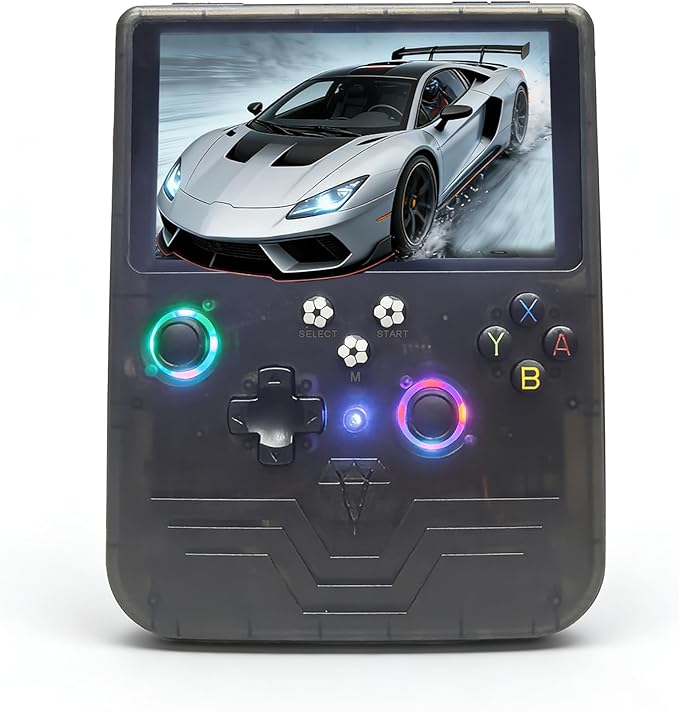 RegiisJoy R60 MAX 40000 in 1 Handheld Game Console, 5.5 Inch IPS Screen Retro Gaming Consoles Main Emulators, Portable Mini Pocket Arcade 6000mAh Battery,128G TF Card,RGB Joysticks