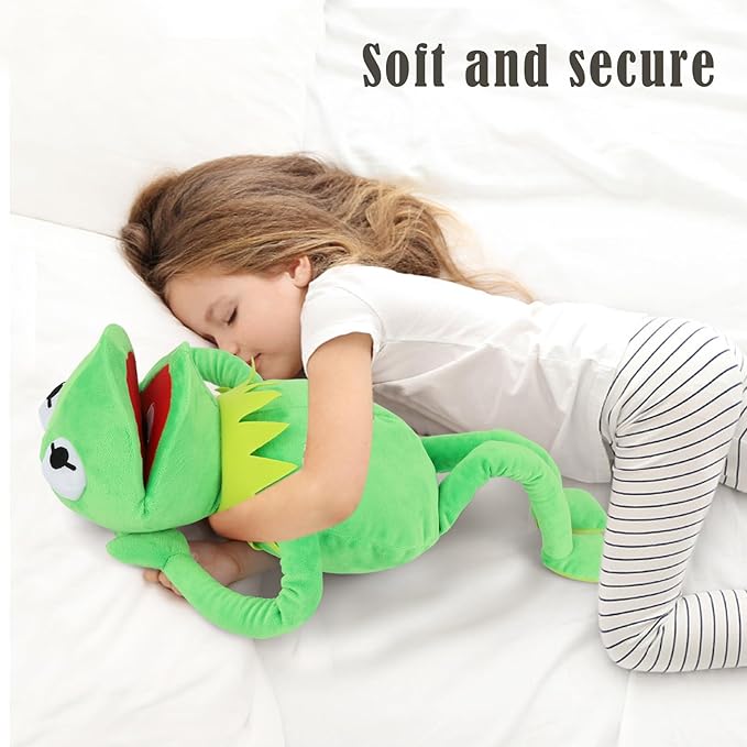 SUIYUEOUR Kermit The Frog with Control Rod Metal Puppets Set,The Muppets Show, Puppet Theatre,Soft Plush Frog Puppets Suitable for Kids Role Play Toy - 24 Inches,3 Years +
