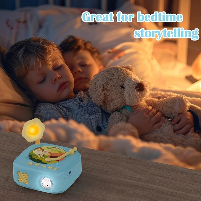 Montessori Story Toys Music Player Toy for Toddlers Age 2-4, Kids Phonograph Baby Kids Record Player Montessori Toys for 1 Year Old Kid Educational Learning Sensory Toddler Girl Boy Toy, Music Gifts