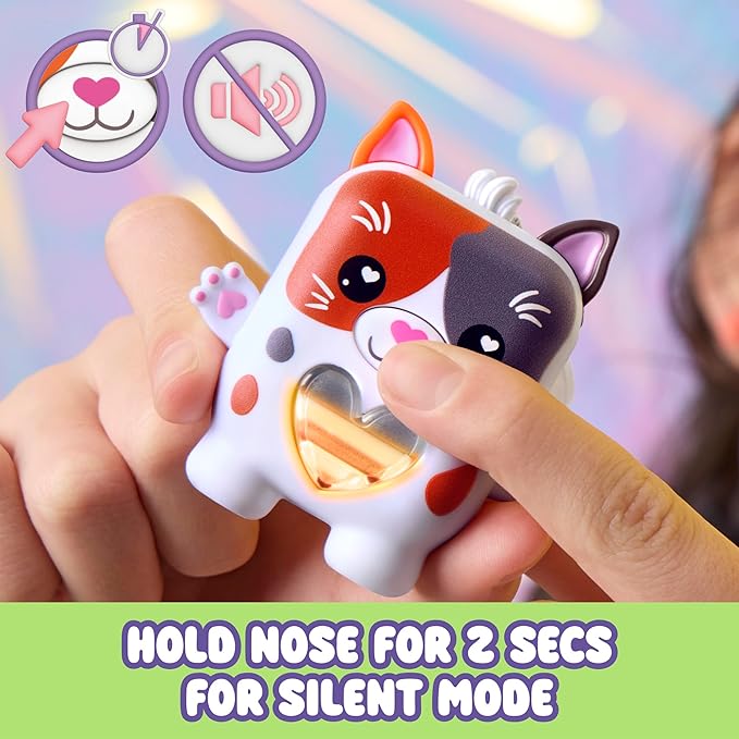 Purrnelope The Calico Kitty, Electronic Pet Cat, 70+ Responses, Interactive Fidget Toys for Girls & Boys Ages 5+