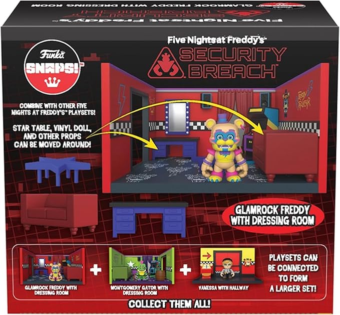 Funko Five Nights at Freddy's (FNAF) Snap: Glamrock Freddy with Dressing Room - Collectable Vinyl Figure - Gift Idea - Official Merchandise - for Kids & Adults