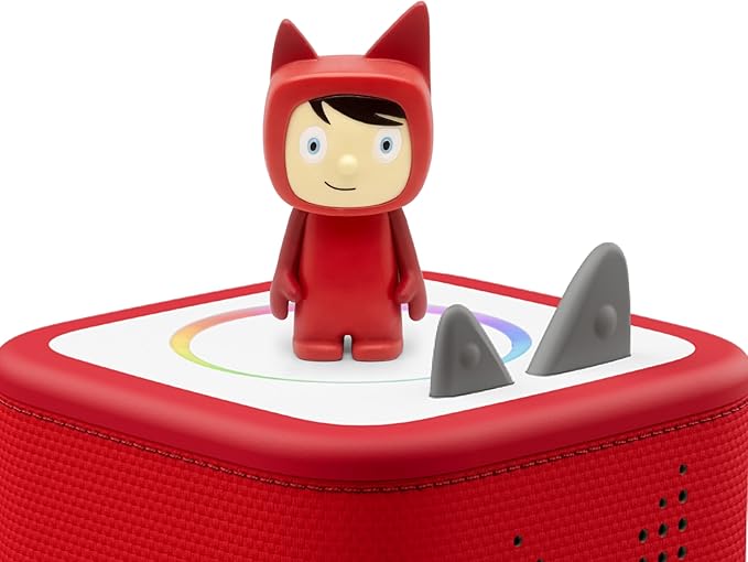Tonies Creative Toy Figurine - Record and Upload up to 90 Minutes of Your Own Stories and Songs - Red/Light