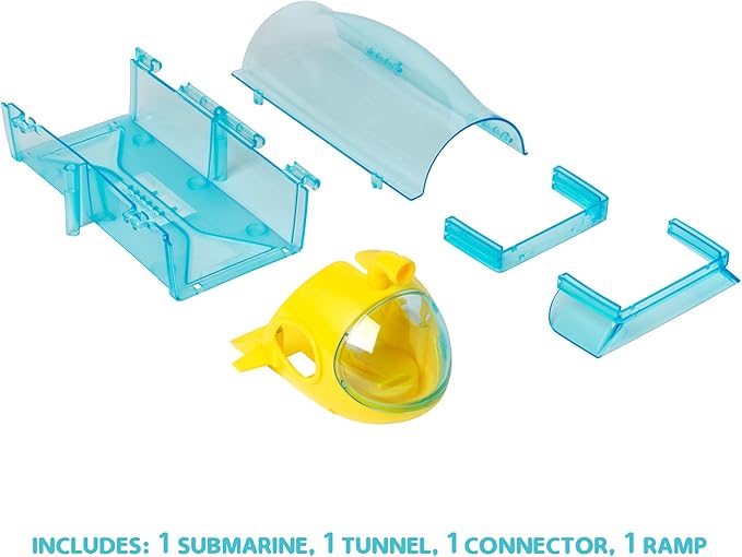 John Adams Zhu Zhu Pets | Zhu Zhu Aquarium Submarine Playset (Fish Sold Separately) | Electronic Pets | Ages 4+, Blue