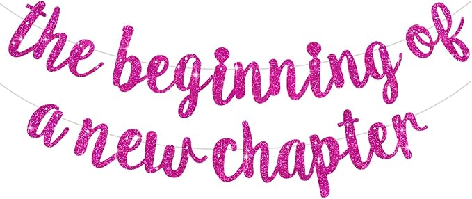 BEISHIDA The Beginning of A New Chapter Banner, Farewell party decorations,Graduation Sign 2026 Banner,Happy retirement Supplies,Going away party Sign Garland,Graduation banner Rose Red