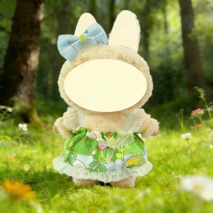 Clothes and Dress for Doll, 6 Pack Doll Outfits for 17cm Plush, Perfect for Play and Display, Accessories for Doll's Collectors, (No Dolls) (Set 1)