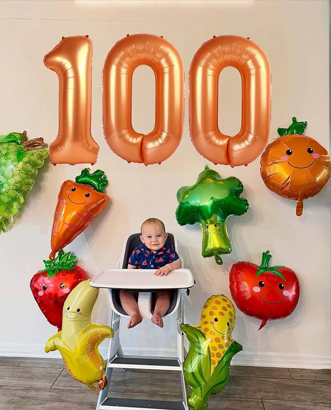Orange 6 Balloon, Number Balloons 40 Inch, Orange Party Supplies 6th Balloons for Birthday, 6 Birthday Balloon, Number 6