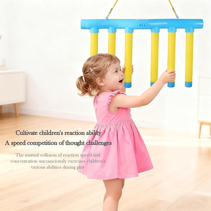 2026 Reflective Drop Stick Challenge Game - Hand-Eye Coordination Reflex Training Toy with 3 Adjustable Speed Modes - Engaging Catching Sticks Game for All Ages