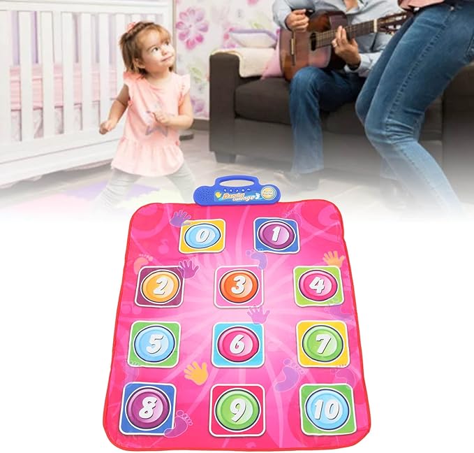 Children's Toys Fit for Kid Dance Mat Boys Girls Home Funny Volume Adjustable Electronic Musical Dance Pad for Holiday Party (Number)