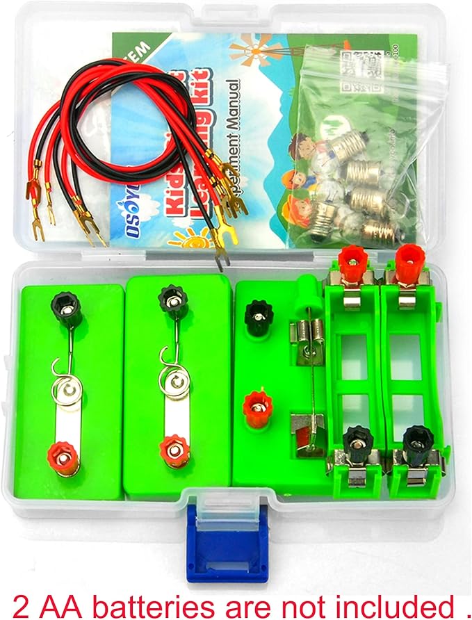 OSOYOO Electricity Circuit Learning Kit for Science Study,Series Circuit Parallel Circuit, Physics Experiments Learning Tool