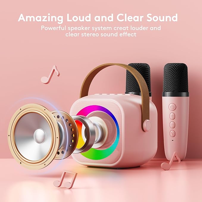 Mini Karaoke Machine for Kids: 2025 Top Toys for 3 4 5 6 7 8 9 10 Year Old Girl Birthday Gifts Ideas