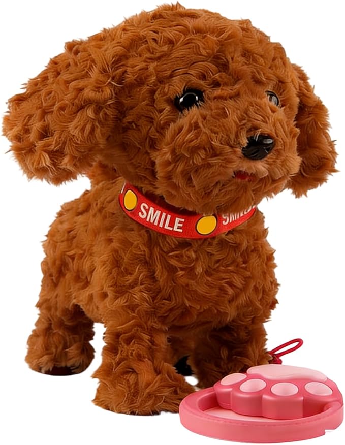 AI Puppy Robotic Dog for Kids, Interactive Robotic Puppy That Walks, Barks & Licks - Smart Companion Toy, Lifelike Pet with Voice Learning