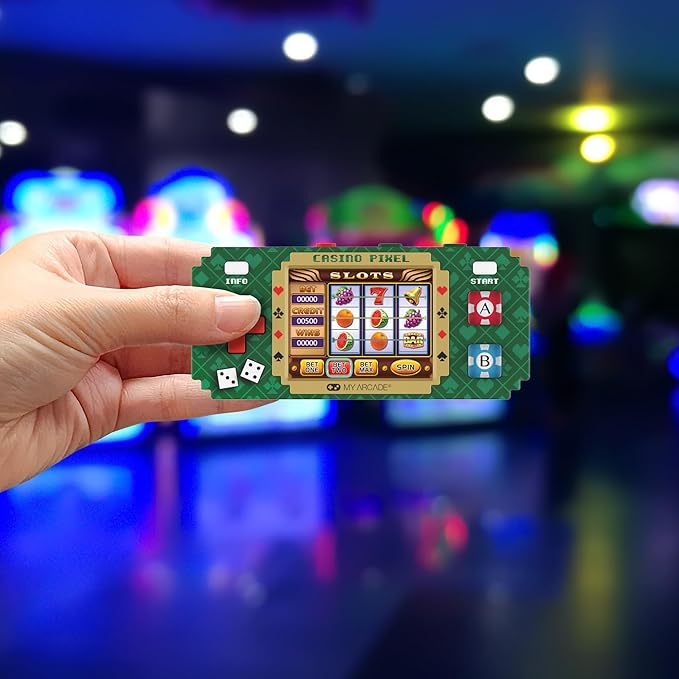 My Arcade Casino Pixel: Casino Video Game, Casino Games, Portable Keychain Arcade, Poker, Slot Machine