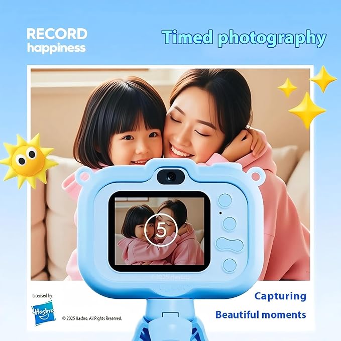 My Little Pony Princess Series Children's Cameras，Digital Point & Shoot Cameras with Bracket, Christmas Birthday Gifts Girls Boys Age 3-12, Kid's Camera with SD Card，Princess Celestia