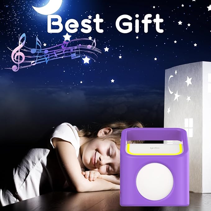 Silicone Case for Yoto Player (3rd Gen.), Anti-Slip Skin Cover, Purple