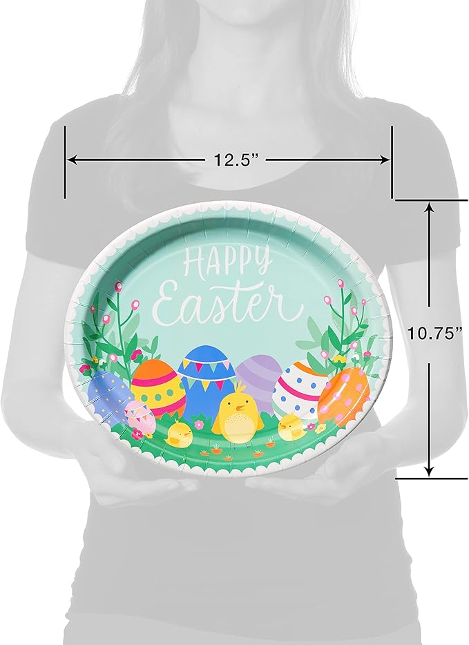 American Greetings 36-Count Paper Dinner Plates, Easter Party Supplies