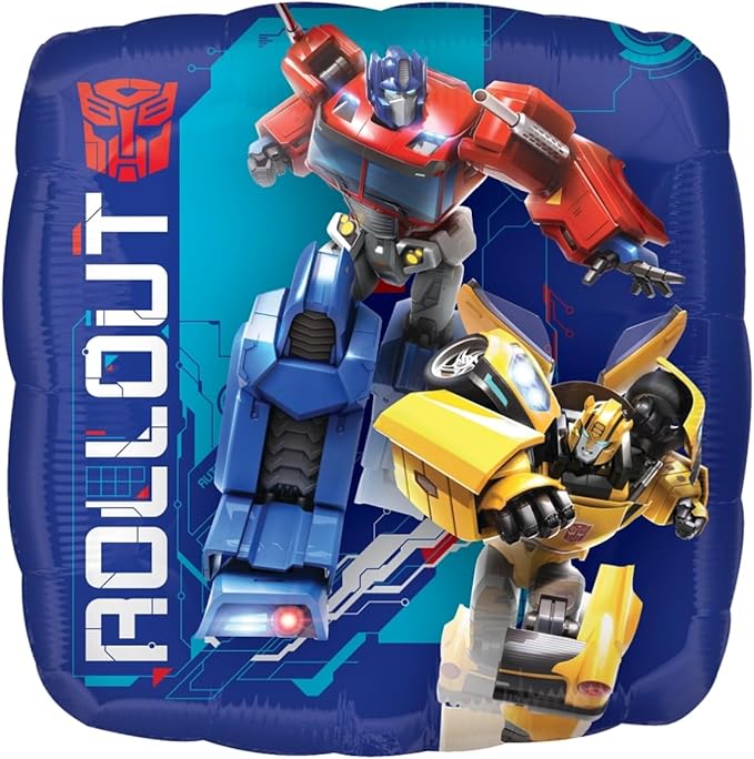 Anagram 4th Birthday Party Supplies 7pc Transformer's Foil Balloon Bouquet Decorations