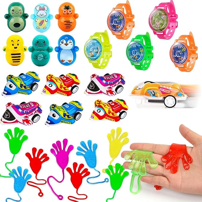118 Pack Party Favor for Kids 4-8-12, Treasure Box Toys, School Classroom Prizes, Pinata Stuffers Goodie Bag Fillers, Treasure Chest Carnival Prizes