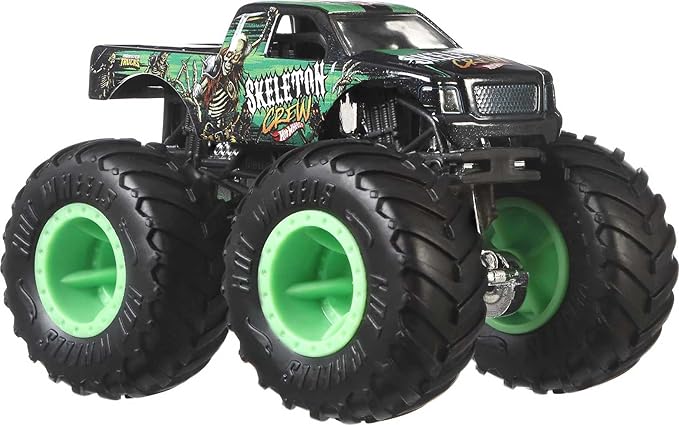 Hot Wheels Monster Trucks, Set of 12 1:64 Scale Die-Cast Toy Trucks for Kids and Collectors, Styles May Vary (Amazon Exclusive)