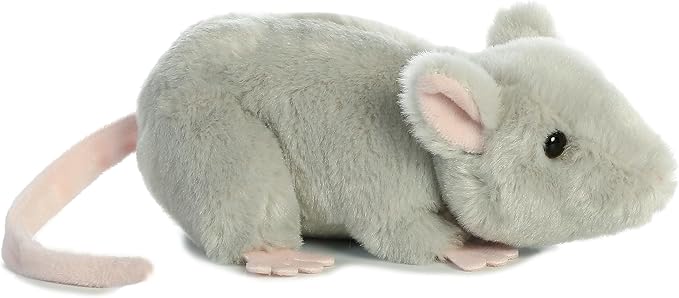 Aurora® Adorable Mini Flopsie™ Mouse Stuffed Animal - Mini Companions Ready for Playful Adventures - for Kids All Ages, Toddlers, Adults, and Families - Gray 7 Inches