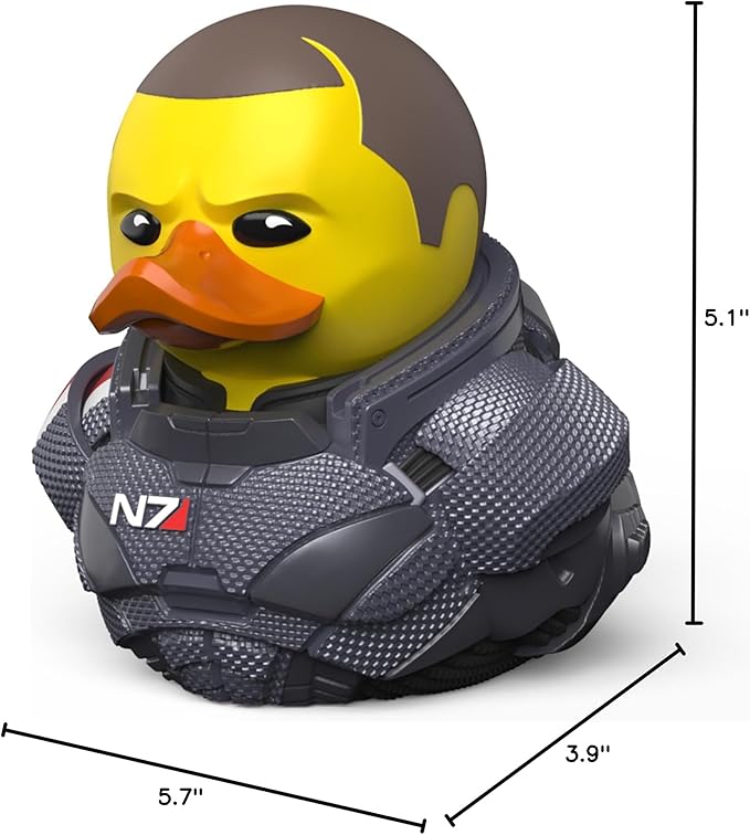 TUBBZ First Edition Commander Shepard Collectible Vinyl Rubber Duck Figure - Official Mass Effect Merchandise - Sci-Fi TV, Movies & Video Games
