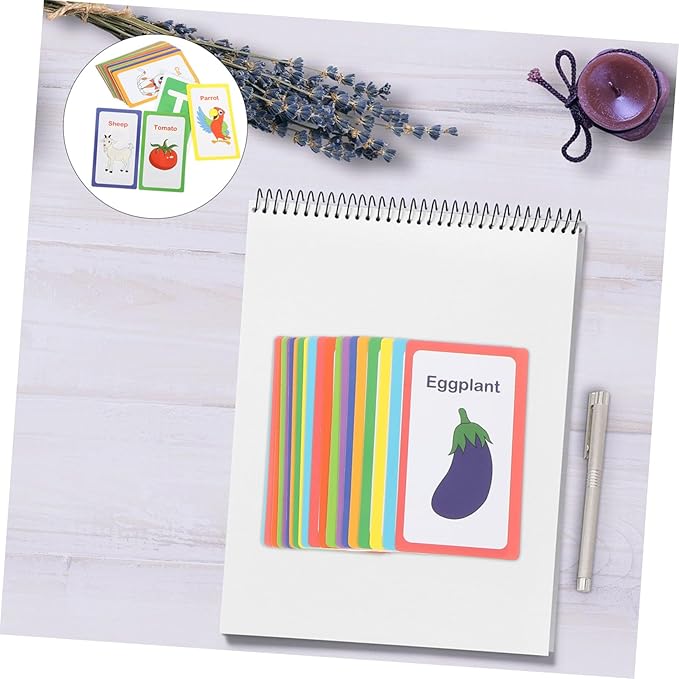 Vaguelly Flash Cards for Early Education with English Alphabet Numbers and Shapes Safe Learning Cards for Boys and Ages Enhancing Language and Cognitive Skills
