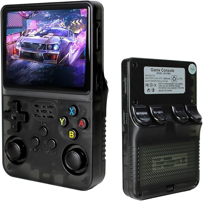 R36S Handheld Game Console Retro Gaming Console Portable Handheld Retro Game Console Preloaded with Built-in Games Handheld Emulator Console (64, GB)