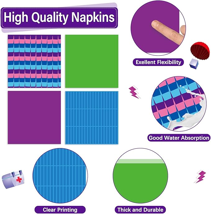 96Pcs Video Game Party Tableware Set Royale Gaming Party Supplies Game On Paper Plates and Napkins Level Up Dinnerware Decoration for Gamer Shower Birthday Parties Favor Serve 24 Guests
