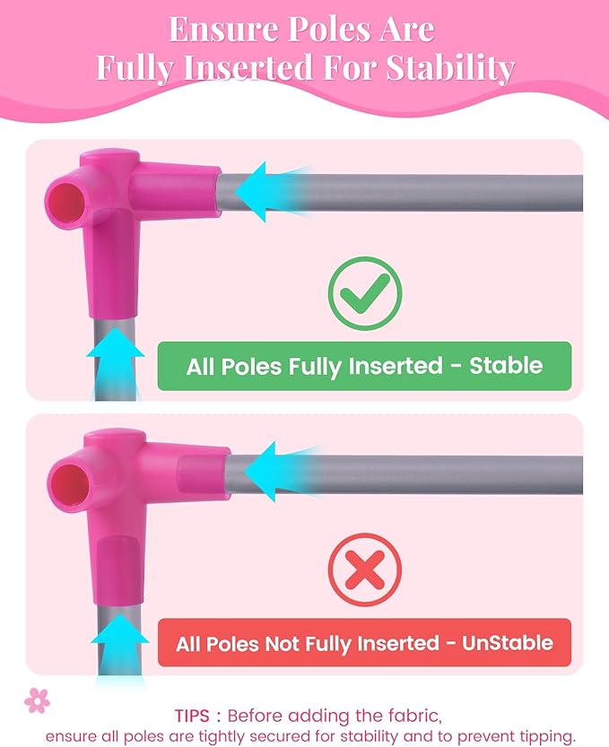 BABESIDE Baby Doll Crib for 18" Reborn Dolls,Baby Doll Bed with Storage Bag, Reborn Babydolls Accessories for Age 3+,Doll Crib Playpen for Kids,Pink