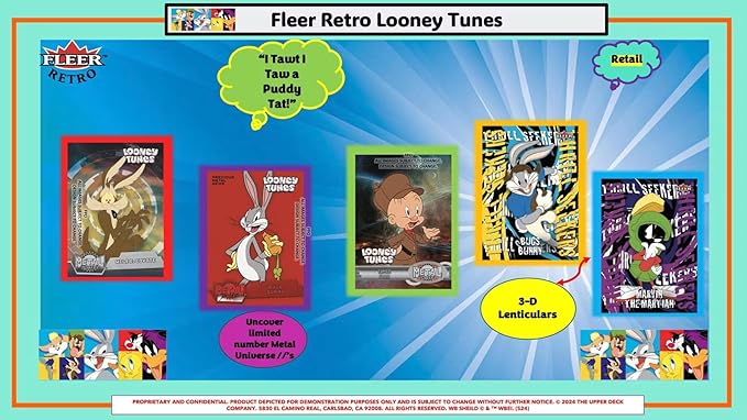 Fleer Retro Looney Tunes 5-Pack Blaster Trading Card Box (Upper Deck 2024)