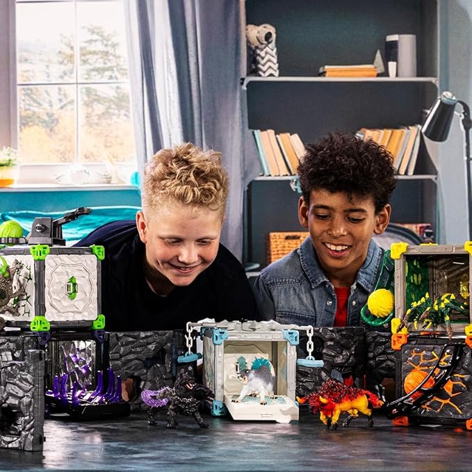 Schleich Eldrador Creatures - 28 PC Jungle Battle Cave with Spider Toy Playset - Tarantula Figurine for Boys and Girls with Expandable Fortress - Interactive, Imaginative Play for Kids Ages 7+ | 42678