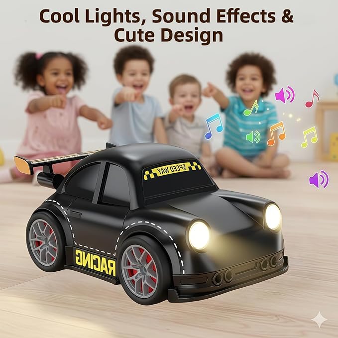 3-in-1 Smart RC Car with Follow & Escape Modes, 360° Stunt Drift, Voice/Light Effects, and Pet Play Mode, 4WD Remote Control Car Toy for Kids and Cat Dogs