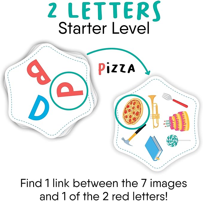 Letter Links — Word Match Game by FlexiQ, Brain Teasers for Kids 6+, Board Games for Family Night