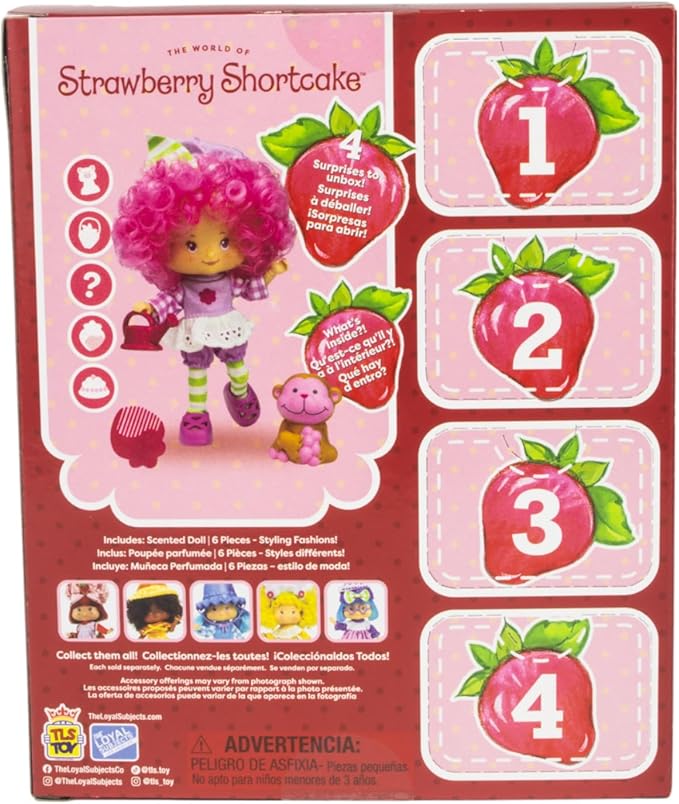 The Loyal Subjects Strawberry Shortcake Raspberry Tart 5.5-inch Fashion Doll