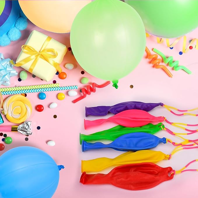 24 Pcs Green Punch Balloons Bounce with Rubber Band Handle Punching Balloon Heavy Duty for Birthday party favors, Kids (Green)
