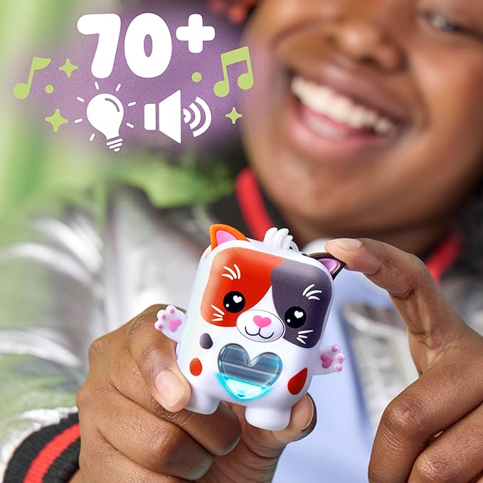 Purrnelope The Calico Kitty, Electronic Pet Cat, 70+ Responses, Interactive Fidget Toys for Girls & Boys Ages 5+