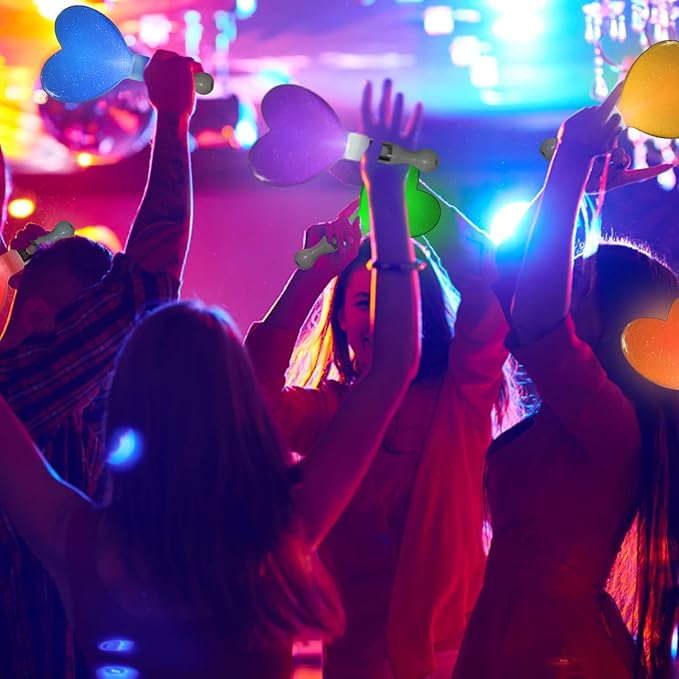 M.best 24pack Glow Sticks Party Supplies, Glow in The Dark Party Favors for Kids and Adults,LED Light up Party Gifts for Halloween, Weddings, Dances, Birthdays, Concerts
