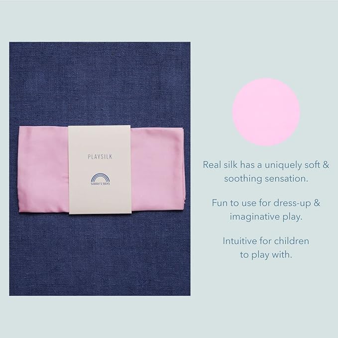 Sarah's Silks Playsilk - 100% Real Silk, Hand Dyed, Bright Colored Play Scarves | Montessori and Waldorf Toys for Dress up, Imaginative, and Pretend Play (35" x 35")