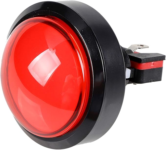 EG STARTS 5X Arcade Buttons 60mm Dome 2.36 inch LED Push Button with Micro Switch for Arcade Machine Video Games Console