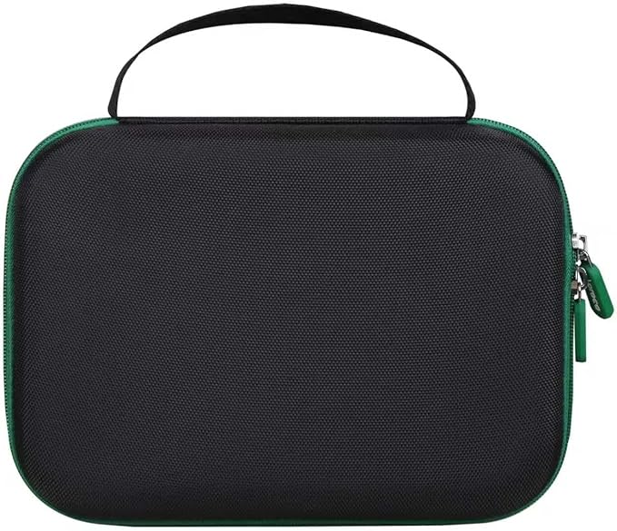 Aproca Case Compatible with Leapfrog LeapPad Academy Kids’ Learning Tablet/Epic Academy Edition/LeapPad Ultimate, Portable Storage Bag for Accessories -Black with Green Zipper