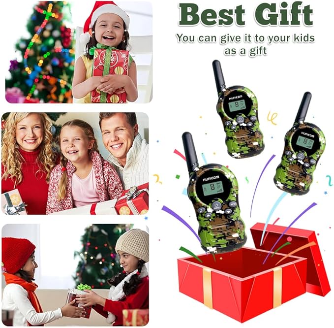 Walkie Talkies for Kids Toys Gifts 3 Packs-FRS 2 Way Radio walky Talky, Birthday Gift Present for 3-12 Years Old Boys Girls