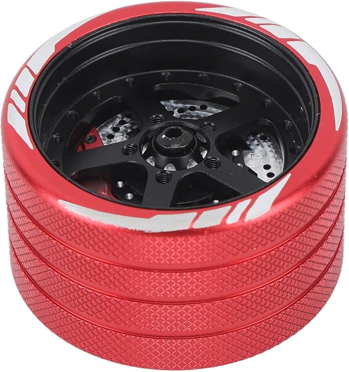 Acouto Lightweight Aluminum Alloy Remote Control Handwheel with Simulation Disc for NB4 RC Car - Enhance Performance & (C Type)