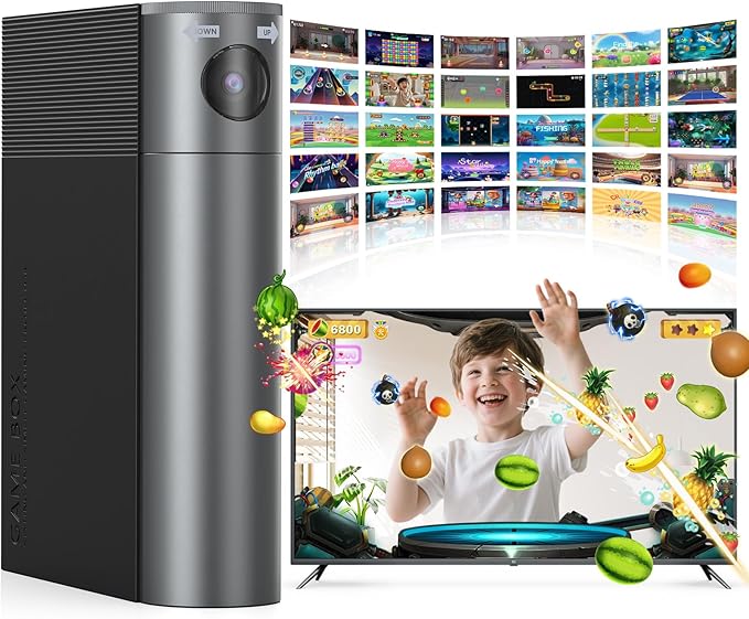 Motion Video Game Console for Kids & Adults, Plug & Play AR Camera Games for TV, for Indoor Physical Play & Interactive Family Fun. Great for Family Game Night, Playtime, and Playdates