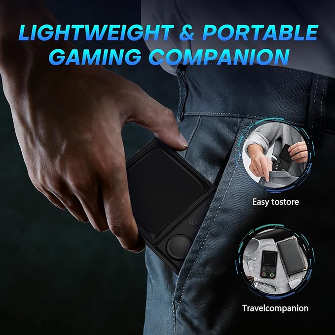 R36TMAX Retro Handheld Game Console, Retro Gaming Console with 4.0 Inch 720x720 IPS Screen, Portable Handheld Linux System, 4000mAh Battery (Classic Black-64GB)