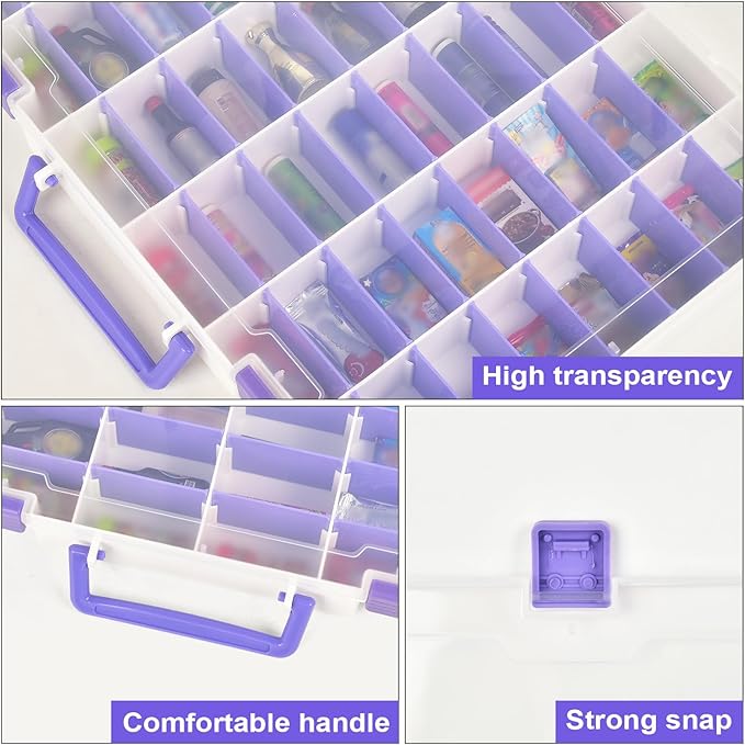 Case Compatible with 5 Surprise for Mini Brands Toys Series 1-4 Mystery Capsule Storage, for Mini Mart Collection Organizer for Collectibles(Case Only) (White)